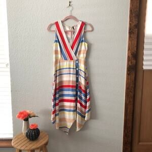 Plenty by Tracy Reese Colorful Stripe Midi Dress